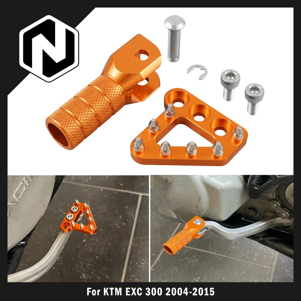 NICECNC Für KTM EXC 300 EXC 250 EXCF 350 EXC 450 SX 125 SXF 250 SXF 450 XCW XCF 2004-2015 Bremspedal Trittplatte Schalthebel Spitze