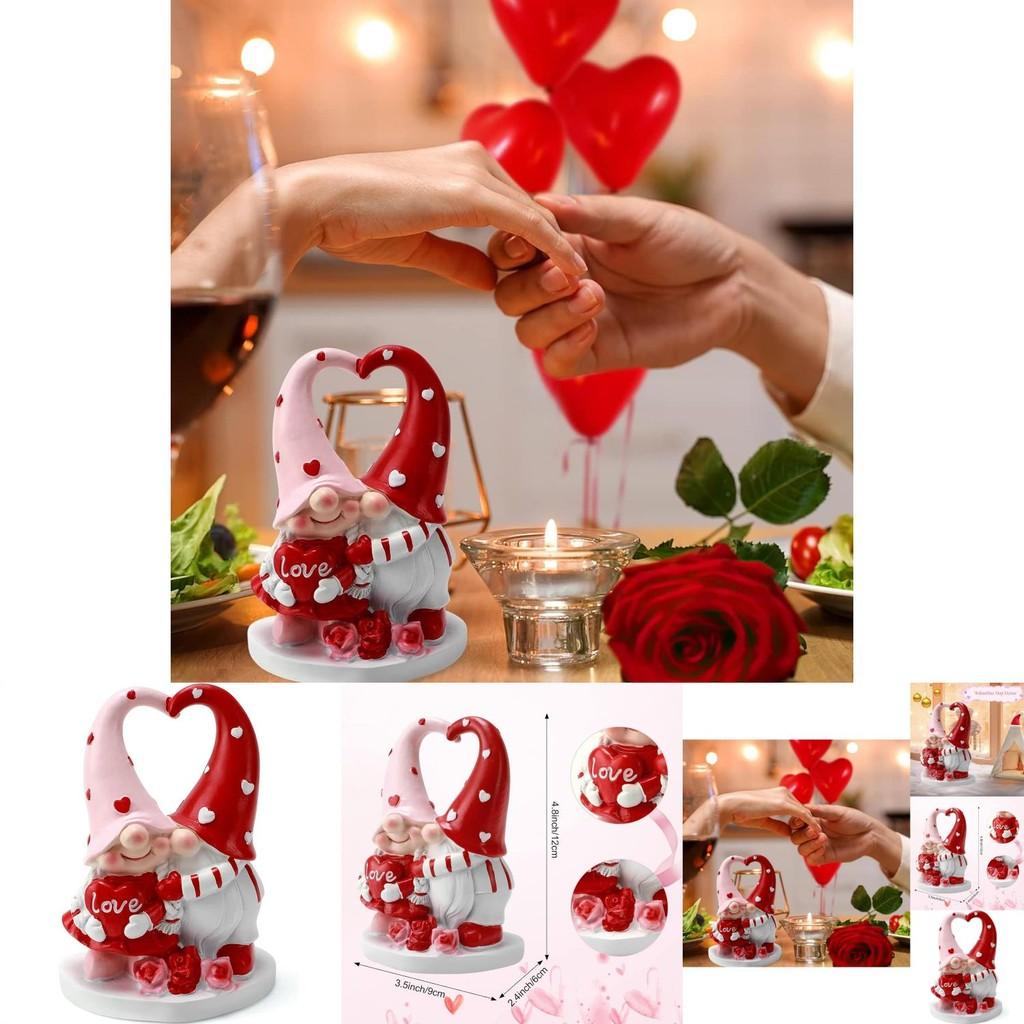 Charmante Harz-Gnom-Figur für die Heimtischdekoration Perfektes Valentinstagsgeschenk