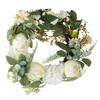 Artificial Flower Wreath Simulation Peony Door Hanging Garland Festivals Party Decoration