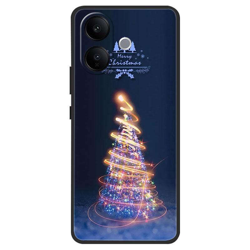 Weihnachtlich bemaltes Cover für VIVO V60 Lite 5G 4G Hülle Silikon Weiches TPU Handyhülle für VIVO V60Lite V 60 Lite Kameraschutz