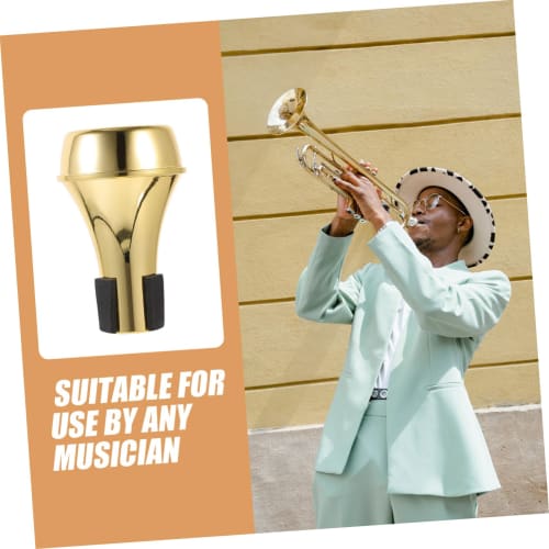 Abaodam ABS Material Trumpet Mute, Lightweight and Compact, Adjustable Volume, Trumpet Practice Accessory, Replacement for Beginners and Home Practice