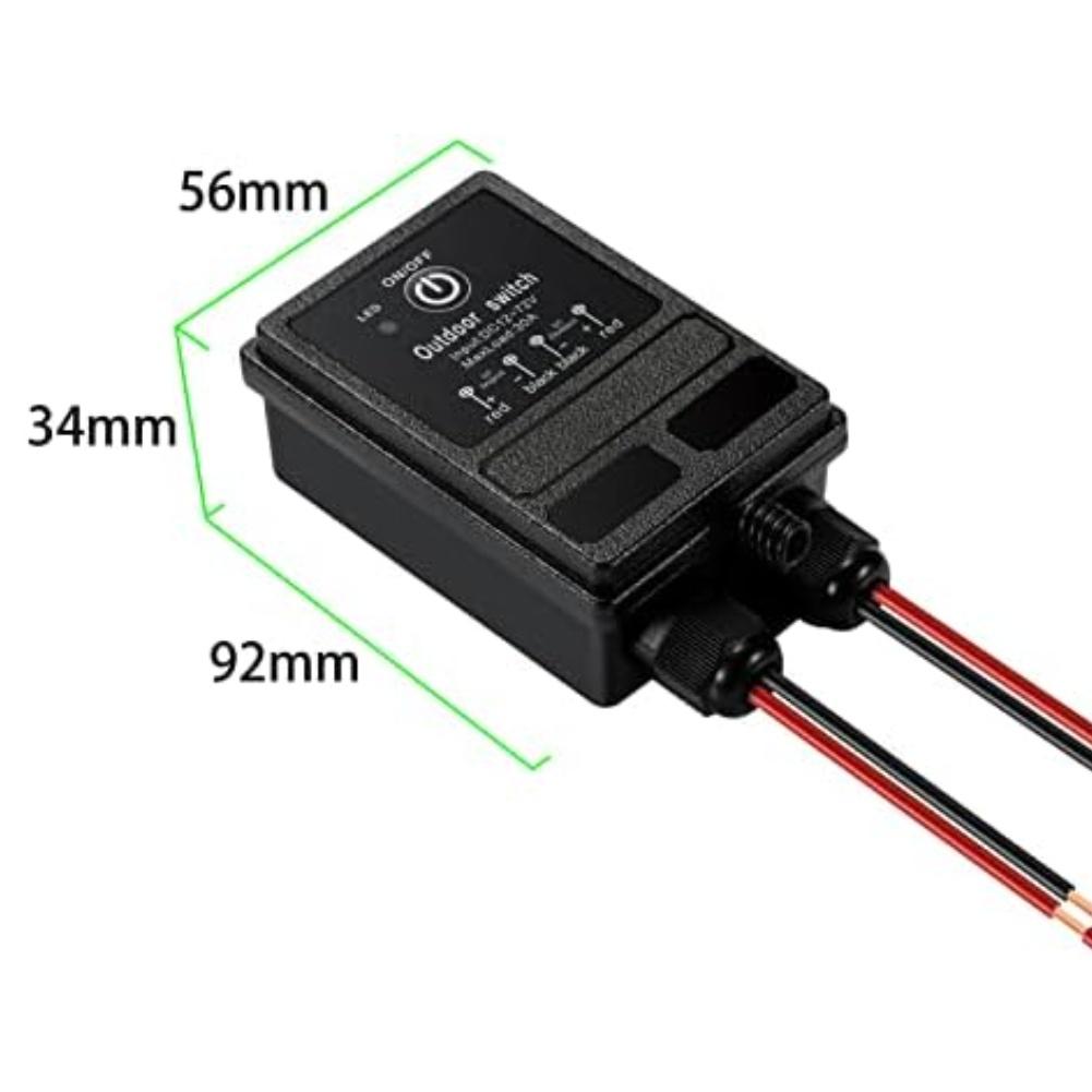 12V Wireless Remote Control Relay Switch DC12V-72V For Electrical Equipment Outdoor Lights Motors Easy Installation