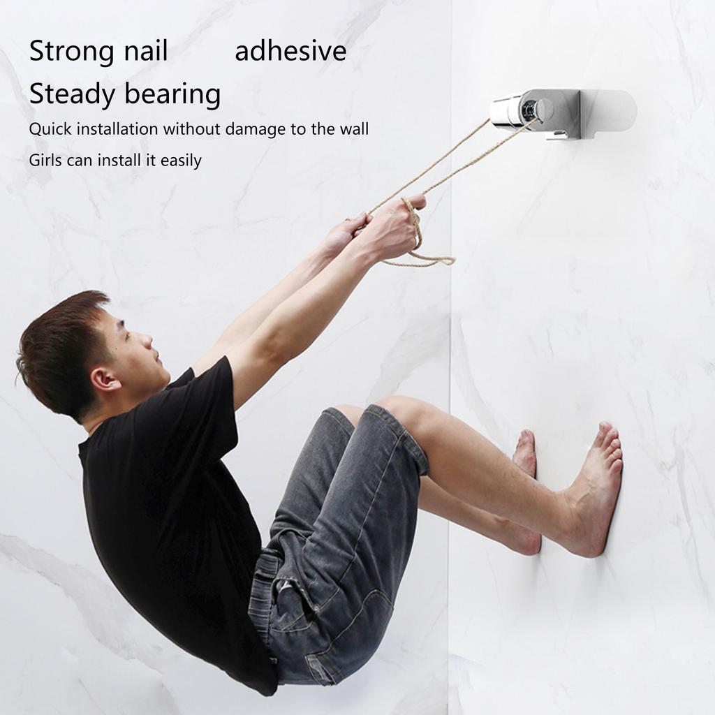 Handheld Shower Bracket Stainless Steel Shower Head Holder 360 Degree Adjustable Shower Wand Holder Easy to Install