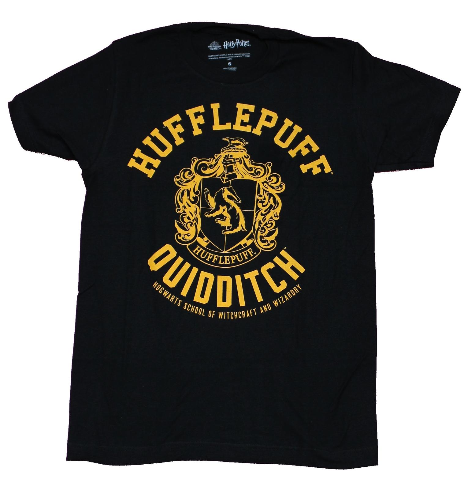 Harry Potter Adult New T-shirt Hufflepuff Quidditch Logo Crest S