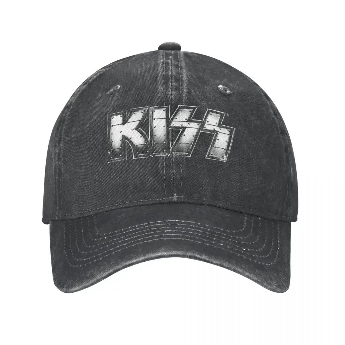 

Kiss Heavy Metal Men Women Baseball Cap Rock Brand Distressed Denim Hats Cap Vintage Outdoor All Seasons Travel Snapback Cap One Size