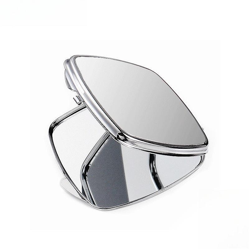 Stainless Steel Makeup Mirror Heart Square Round Shapes, Metal Vanity Mirror for Personal Use