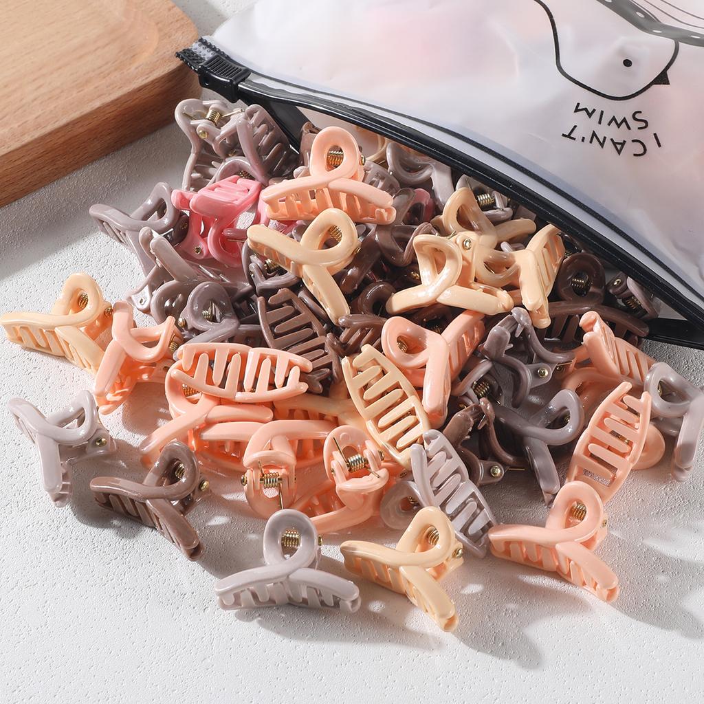 20Pcs Small Hollow Hair Claw Clip for Women Girls Mini Crab Clips 1 Inch Sweet Horsetail Hairpins Girs Hair Accessories