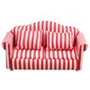 Fashion 1/12 Dollhouses Furniture Double Couch Armchair Figurine Set For Miniature Living Room and Bedroom Decoration