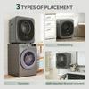 4kg Vented Tumble Dryer with 5 Drying Mode, 800W Compact Freestanding Front Tumble Dryer Grey
