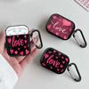 Romantisches Rosa Herz Muster Kopfhörerhülle Cover Case Für Airpods Pro 3 4 1 Pro2 Pro3 2
