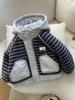 Boys' Korean Style Winter Hooded Cotton Jacket - Thickened, Warm, Plus Velvet