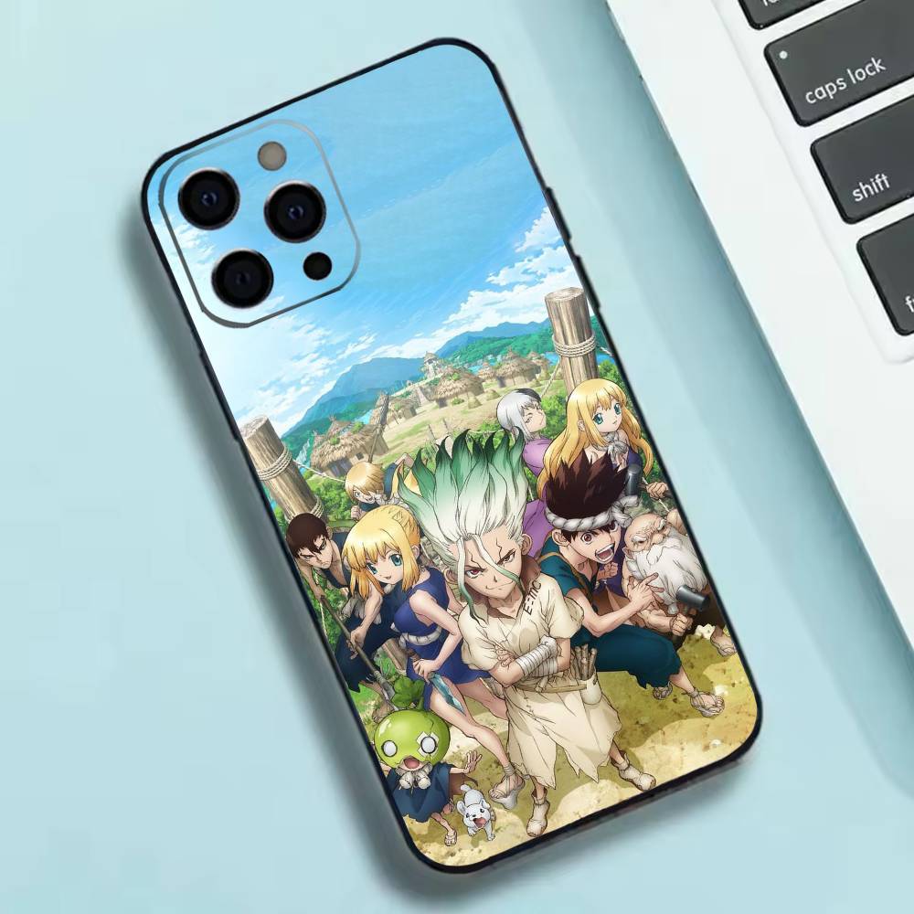 Anime Dr. S-STONE  Phone Case Silicone Soft For IPhone 17 16 15 14 13 12 11 X XR Plus Pro Max Plus