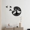 Tree Birds Metal Wall Art Decor Decoration for Fence Front Door Hallway