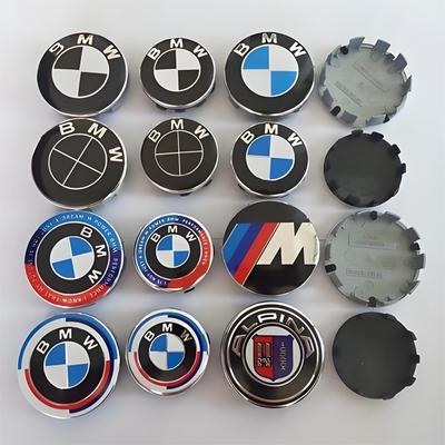 THM28 4Pcs 56mm 68mm Car Cover Wheel Hub Center Caps Badge For E90 E91 E92 E93 F30 F10 F11 F04 E84 E83 F25 E70 M5 F16 M3 M6 Emblem
