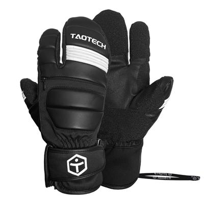 TaoTech Snowboard Trigger Gloves with Wrist Guards, Men's and Women's Ski Gloves with Inner Protectors, Three-Finger Protection (M, Black)