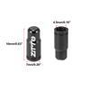 X AUTOHAUX Tire Valve Cap Valve Stem Cap Dust Valve Cap Aluminum Alloy French Type Motorcycle 2pcs Black