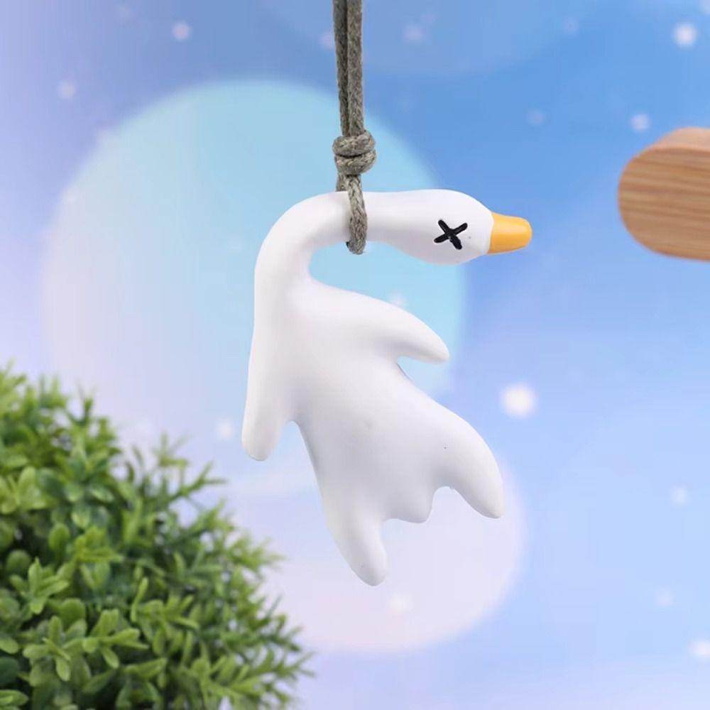 2Pcs Color Changing Color Changing Swing Goose Cute Car Hanging Ornament  Wall Decor