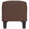 Brown Bench 100 x 35 x 41 cm Faux Leather
