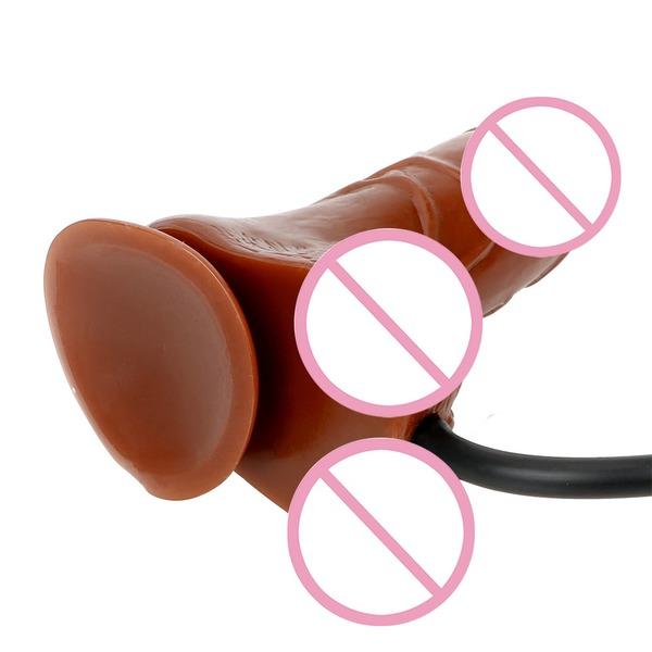 Großen Butt Plug Riesigen Aufblasbaren Dildo Anal Plug Vaginale Stimulation Pumpe Realistische Penis Saugnapf Sex Spielzeug Für Frauen