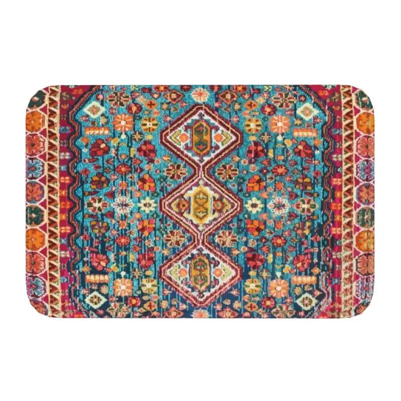 Marokkaans Berber Tapijt Boho Stijl Deurmat Antislip Antiek Boheems Geometrisch Deurmat Vloer Badkamer Entree Tapijt