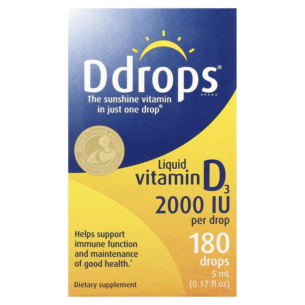 Liquid Vitamin D3, 2,000 Iu, 5 mL (0.17 Fl Oz)