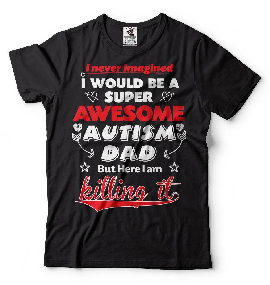 Autism Awesome Dad T-shirt Autism Awareness Tee Shirt 2XL