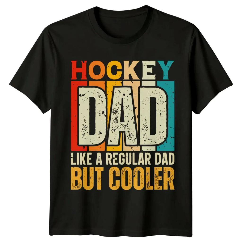Hockey Dad Like A Regular But Cooler Herren T Shirt Sport Vintage Casual Streetwear Graphic Unisex Soft Slightly