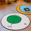 Fun Home Decor Round Carpet Bedroom Gym Floor Mat Reading Circle Velvet