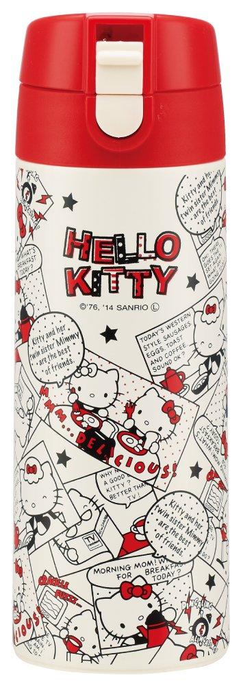 Кружка-термос Skater из нержавеющей стали Hello Kitty SDP3, с крышкой-поилкой, 350 мл, Комикс,