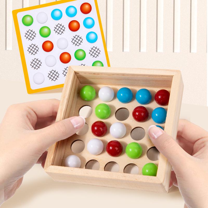 Holz Fingerroller Spielzeug für Kinder: Konzentration, Logik und Feinmotorik fördern