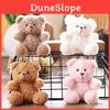Cute Bear Plush Keychain With Soft Short Pile For Bag Decoration And Gift