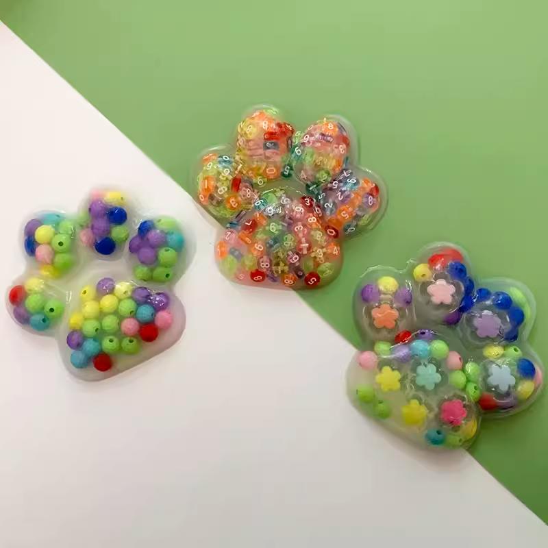 Press Big Cat Paw Skin Picking Fidgeting Toys Silicone Skin Picking Relaxation Tactile Toys For Kids Adults Relaxation Gift