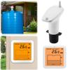 Ultrasonic Liquid Level Meter Low Battery Indicator Alarm Multifunctional Liquid Gauge Water Level Monitor for Home Garden Yard