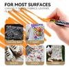 TRANSON 12 Colors Permanent Fabric Markers Oil Based Waterproof for Rocks Crafts Diy Painting Medium Tip
