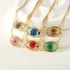 Jewelry Eyes Clavicle Chain Adjustable Glass Sweater Chain Cool Demon Eyes Necklace Hipster