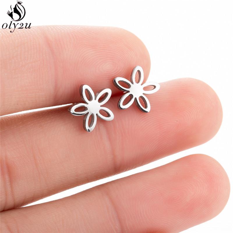 Cute Ballet Earings Women Jewelry Minimalist Puzzle Dinosaur Map Wave Cat Stainless Steel Stud Earrings Girls Pendientes