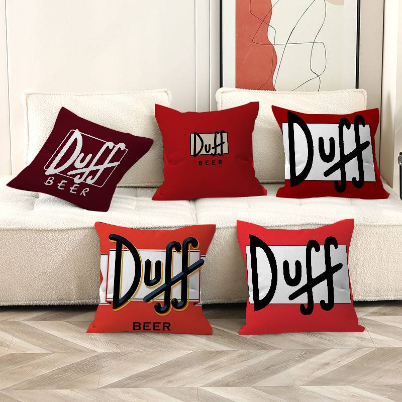 Ft D-Duffs Beer Pillow Gift Home Office Decoration Bedroom Sofa Car Cushion Cover Case 45x45