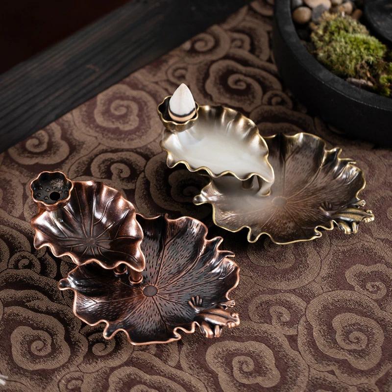 Reverse Incense Burner New Home Interior Incense Creative Sandalwood Agarwood Lotus Pond Incense Burner Ornaments