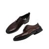 Men's English Style Pointed Toe Leather Shoes - Autumn/Winter Fashion, Soft Sole, Genuine Leather, Business Formal & Trendy.