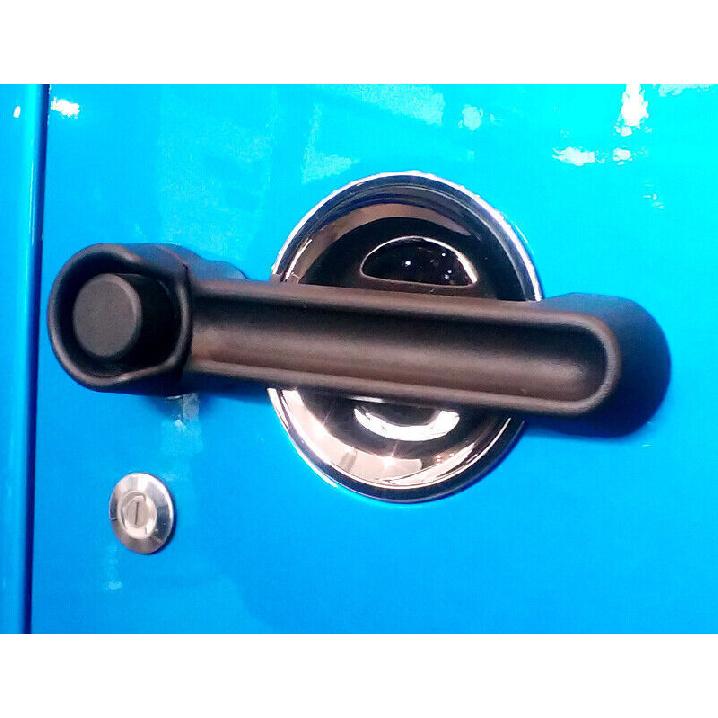 For Jeep Wrangler JK 4DR 2007-2017 Bright Chrome Exterior Side Door Bowl Cover