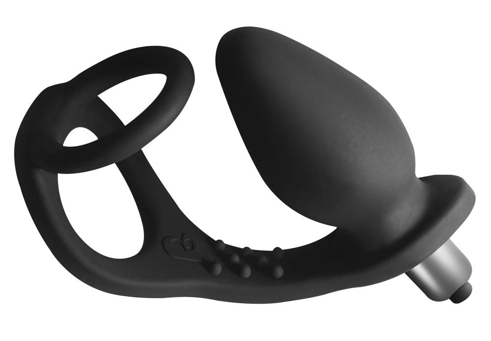 Rocks Off - Penis Ring with Vibrating Butt Plug