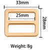 Zinc Alloy Flat Wire D-Ring Buckle for Bags and Luggage Strap Adjustment