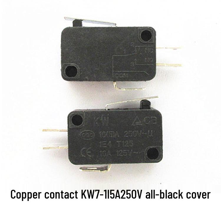 5A250V Kupfer-Berührung KW7 Mikroschalter - 1C/2C25 Dreibein-Hubbegrenzung