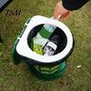 Portable Potty Retractable Toilet Strong Load-capacity Adjustable Height Space-saving Seat Camping for Emergency Use Travel Solution