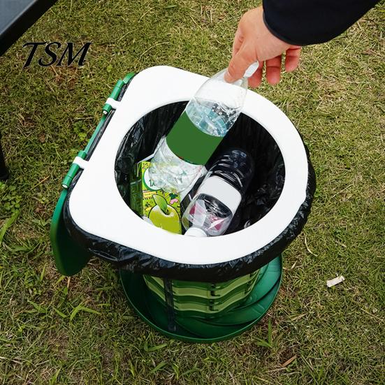 Portable Potty Retractable Toilet Strong Load-capacity Adjustable Height Space-saving Seat Camping for Emergency Use Travel Solution