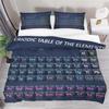 Periodic Table Of Elements Duvet Cover Science Bedding Set Microfiber Chemistry Lovers Learning Image For Kids Teens Adult Decor