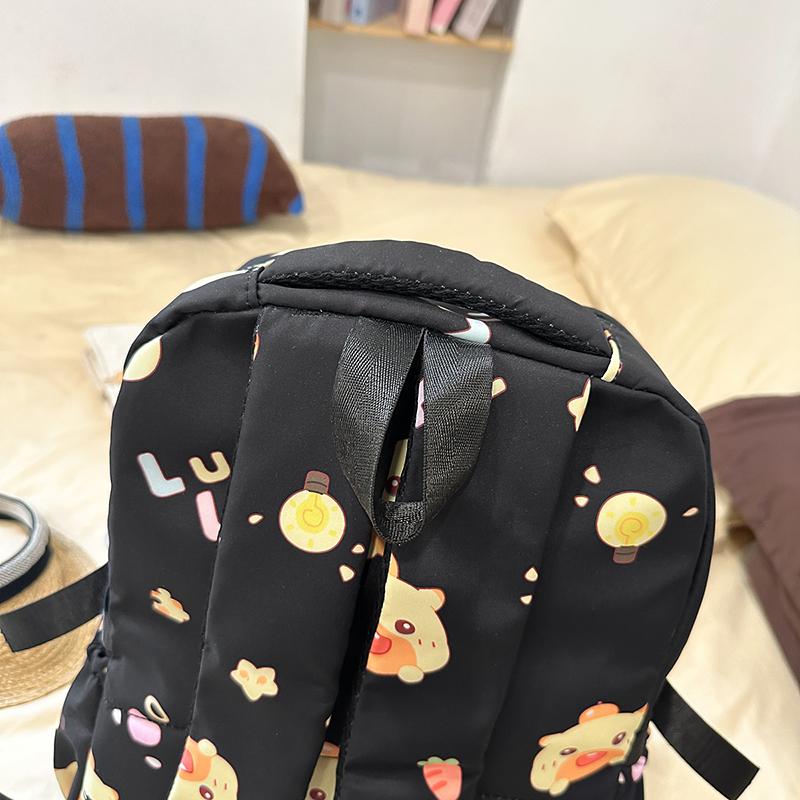 Cartoon Print Student Schoolbag Women's Backpack Large Capacity Backpack