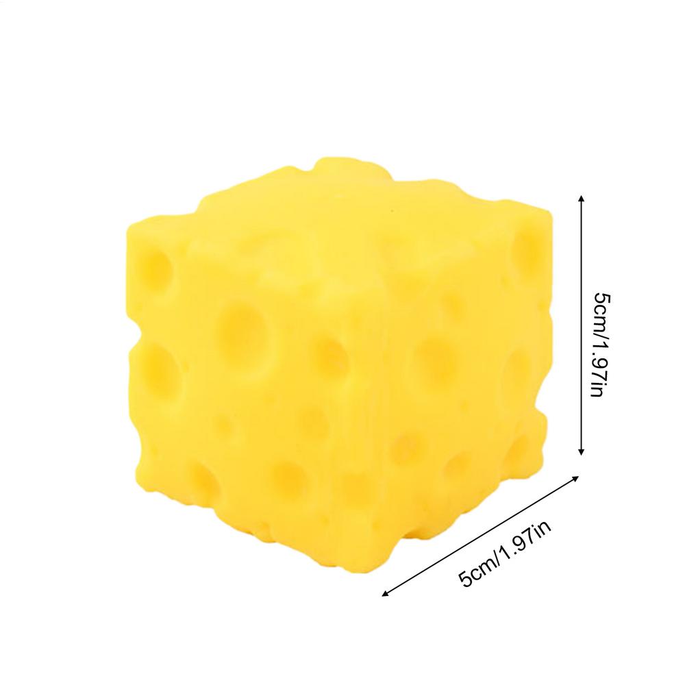 Simulate Cube Cheese Squeeze Toy Slow Rebound Shapeable Venting For Adults Gifts Stress Relief Toy Relax Decompress For Gifts