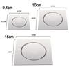 Creative Stainless Steel Press-Type Floor Drain Pop Up Bounce Pedal Type Sewer Floor Strainer Anti-odor Square Drain Filter