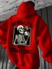 Herren Kapuzenpullover mit Mode-Print Sweatshirt mit Aufdruck Kängurutasche Bedrucktes Design Lässiger Kapuzenpullover Trendiger Herren-Kapuzenpullover